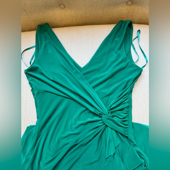 162. Lauren Ralph Lauren green floor length maxi dress sz US 12 (fits Large-14 - Picture 2 of 13